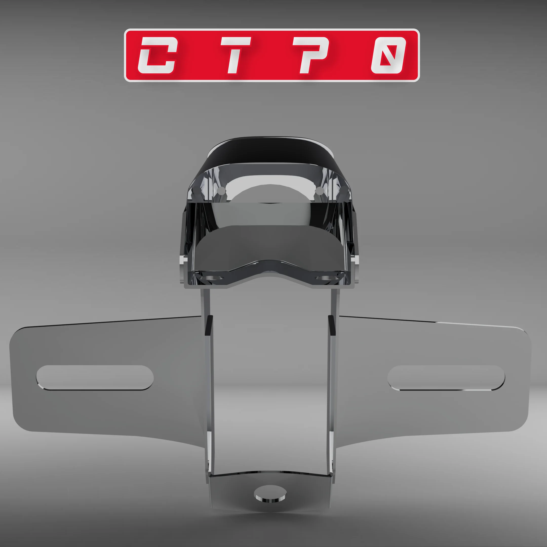 Suporte de placa de motocicleta cromado, adequado para todos os modelos dax ct70