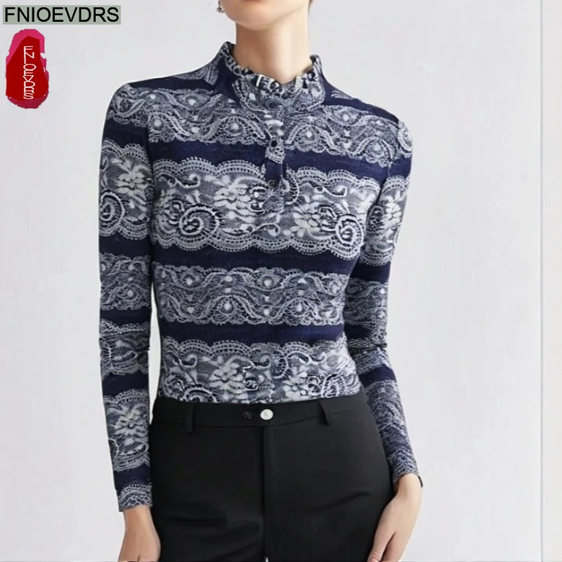 

Ретро винтажные бархатные топы с цветочным принтом, новый дизайн, модные женские рубашки с длинным рукавом и цветочным воротником-стойкой на пуговицах, базовые рубашки, блузки