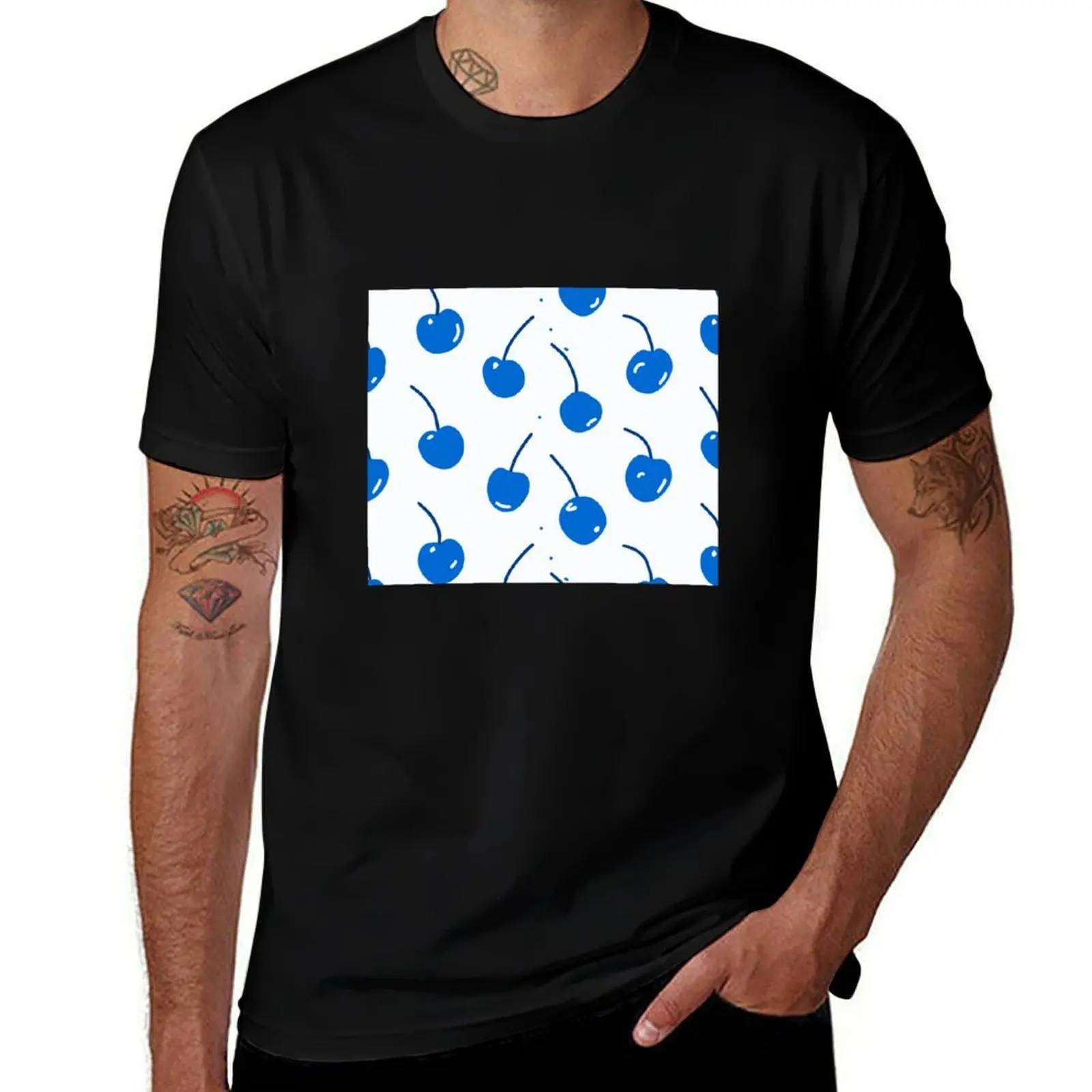 

Cherry Pattern T-Shirt custom t shirt shirts graphic anime figures plain black t shirts men
