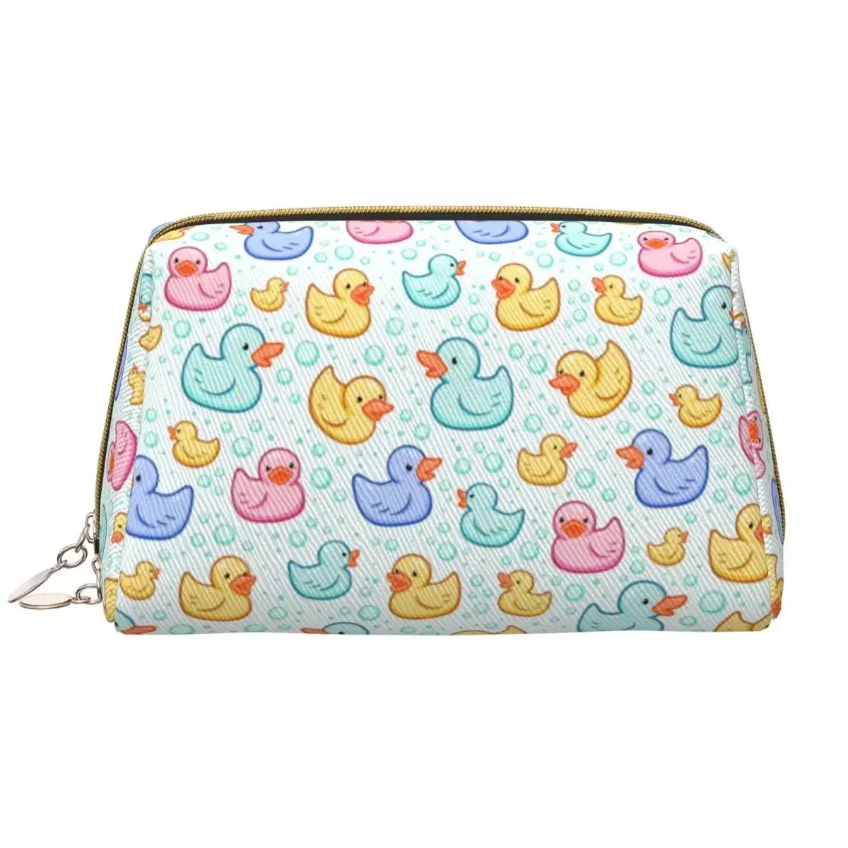 Rubber Duckie Makeup Bag Women Travel Cosmetic Organizer Fashion Cartoon Animal Pets Storage Toiletry Bags