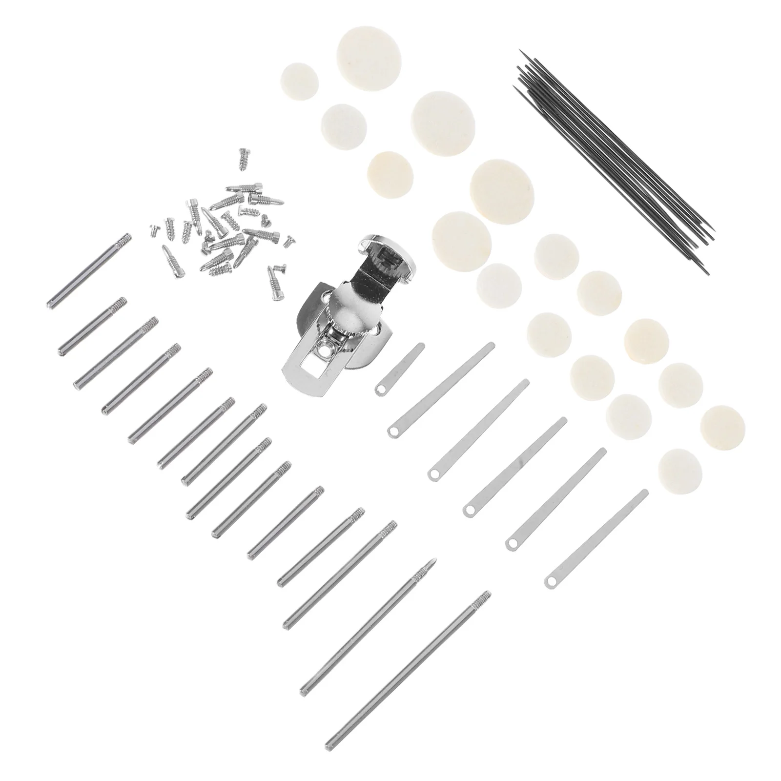 

Clarinet Repair Set Key Rollers Wind Instrument Parts Felt Maintenance Kit Spring Screws