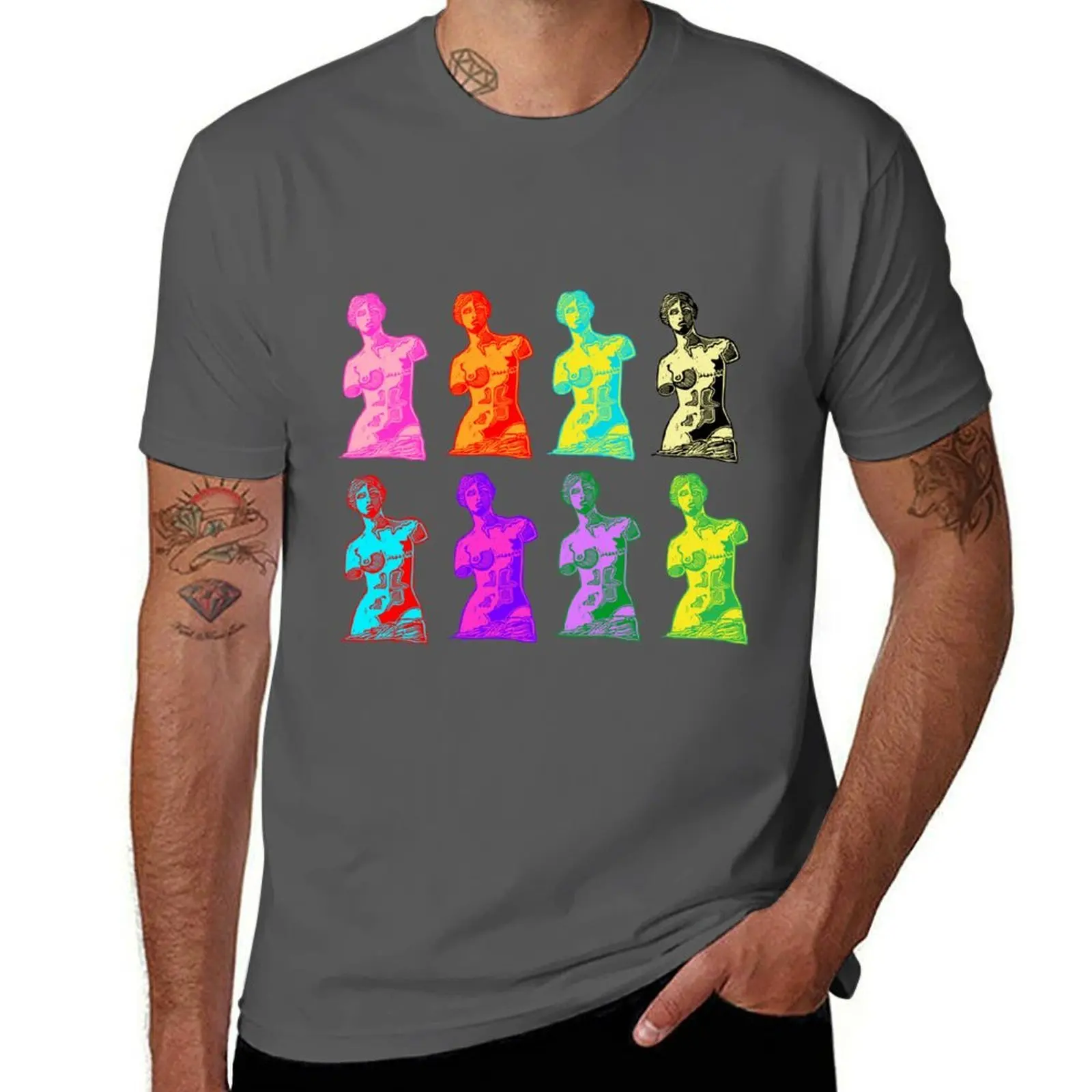Venus Left Side Mastectomy 8 T-Shirt Soft Touch Basic Cotton T-Shirt