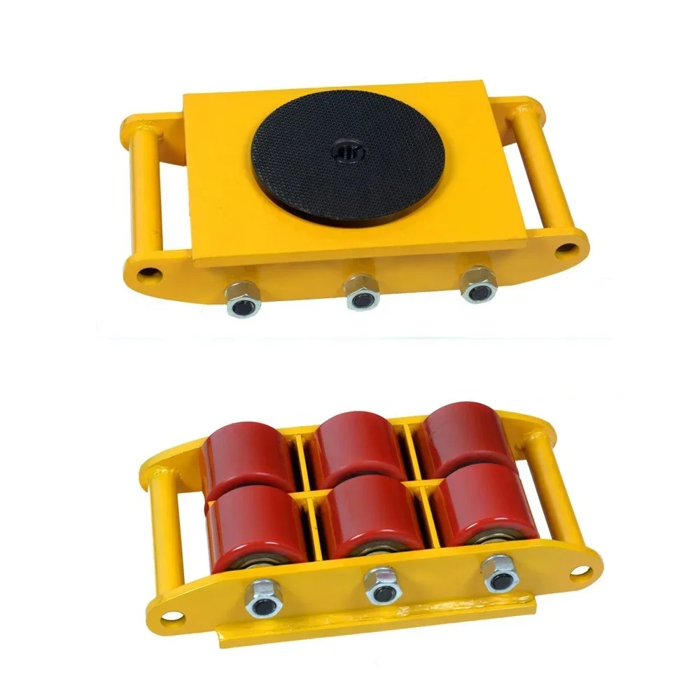 Heavy Duty Industrial Moving Equipment Moving Skates PU Wheels Machinery Skate Dolly Machinery Roller Mover Cargo