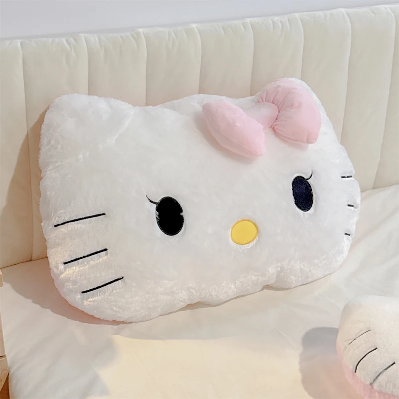 

Большой размер Sanrio Hello Kitty, подушка для спины, мягкая подушка Kt Cat, диван-кровать, эркер, домашний декор, подушка, плюшевые игрушки, рождественский подарок