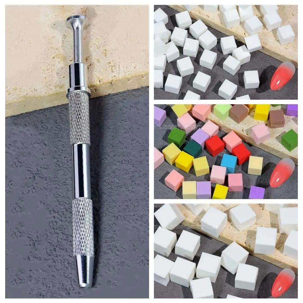 20/50Pcs Nail Transfer Stamp Foam Nail Gradient Sponge Manicure Tool Nail Painting Stamper Nail Stamper Sponge Coloring Stamping