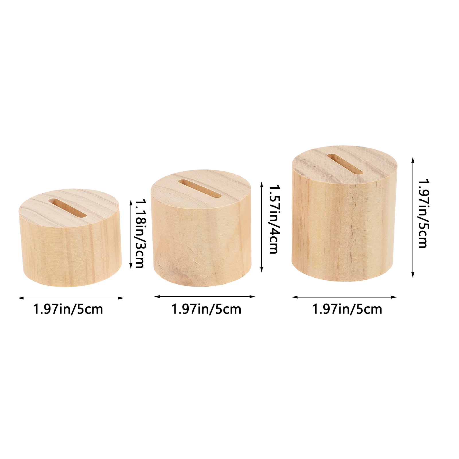 

3 Pcs Ring Display Base Stand Nordic Jewelry Finger Holder Wooden Holders for Man