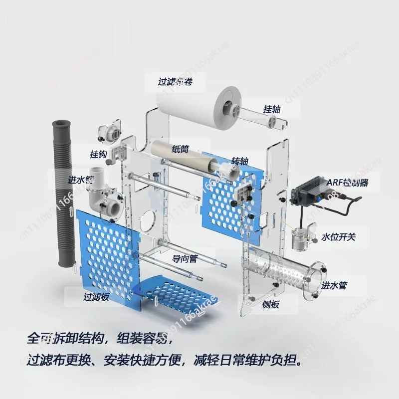 for Paper Rolling Machine ARF ELITE Filter Cloth Machine Automatic Filter Cloth Change Dry and Wet Separation
