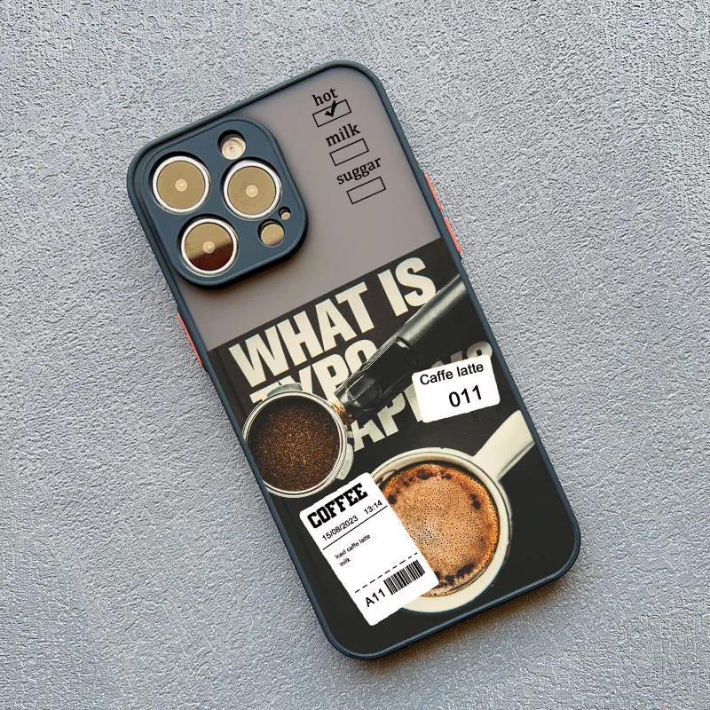 Eiskaffee Handyhülle für iPhone 17 15 Pro Max Hüllen iPhone 16 11 12 13 Pro Max Mini X XR XS 15 14 Plus Stoßfeste Schwarze Schutzhüllen – Detail 12