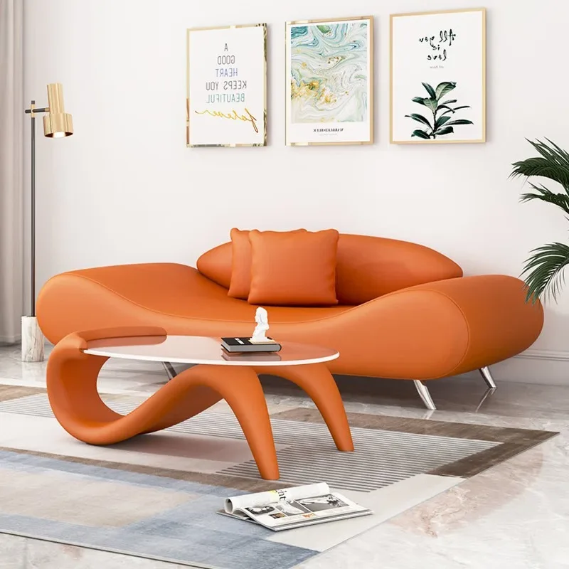 Bedroom small sofa, living room small apartment special-shaped light luxury furniture beauty salon sitting area reception