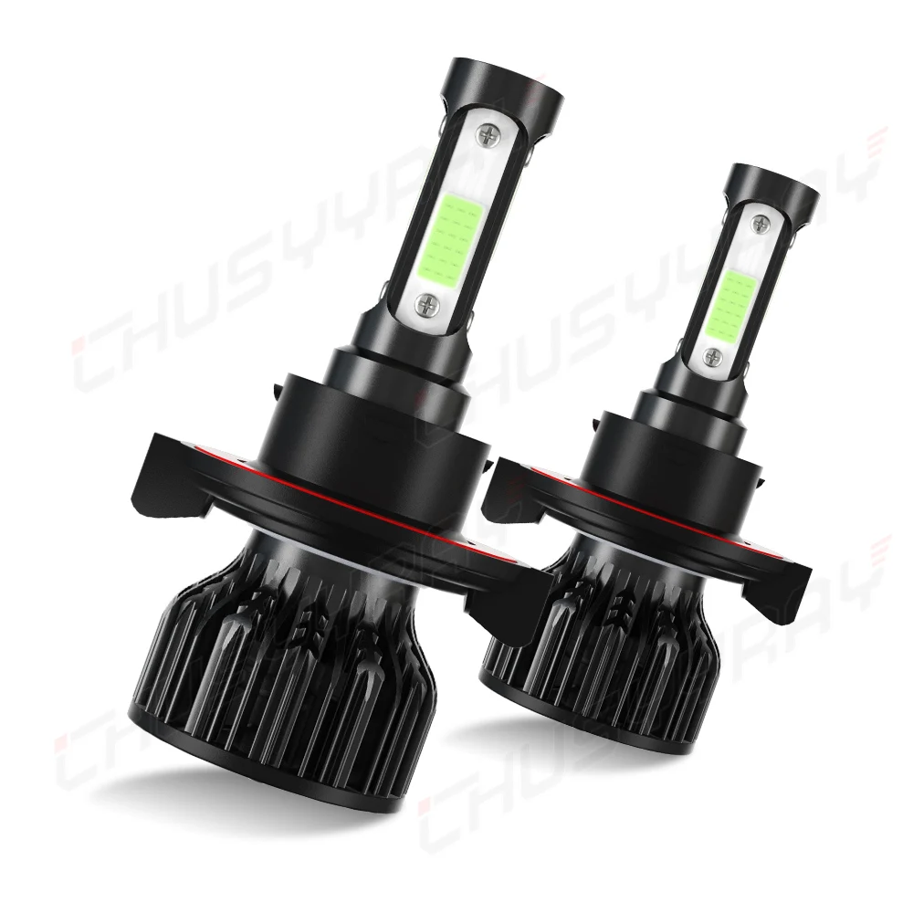 

CHUSYYRAY 2PCS Car lights 200901-9008 Super Bright LED Headlights High Low Beam Fog Light Bulb White 6000K Minisize