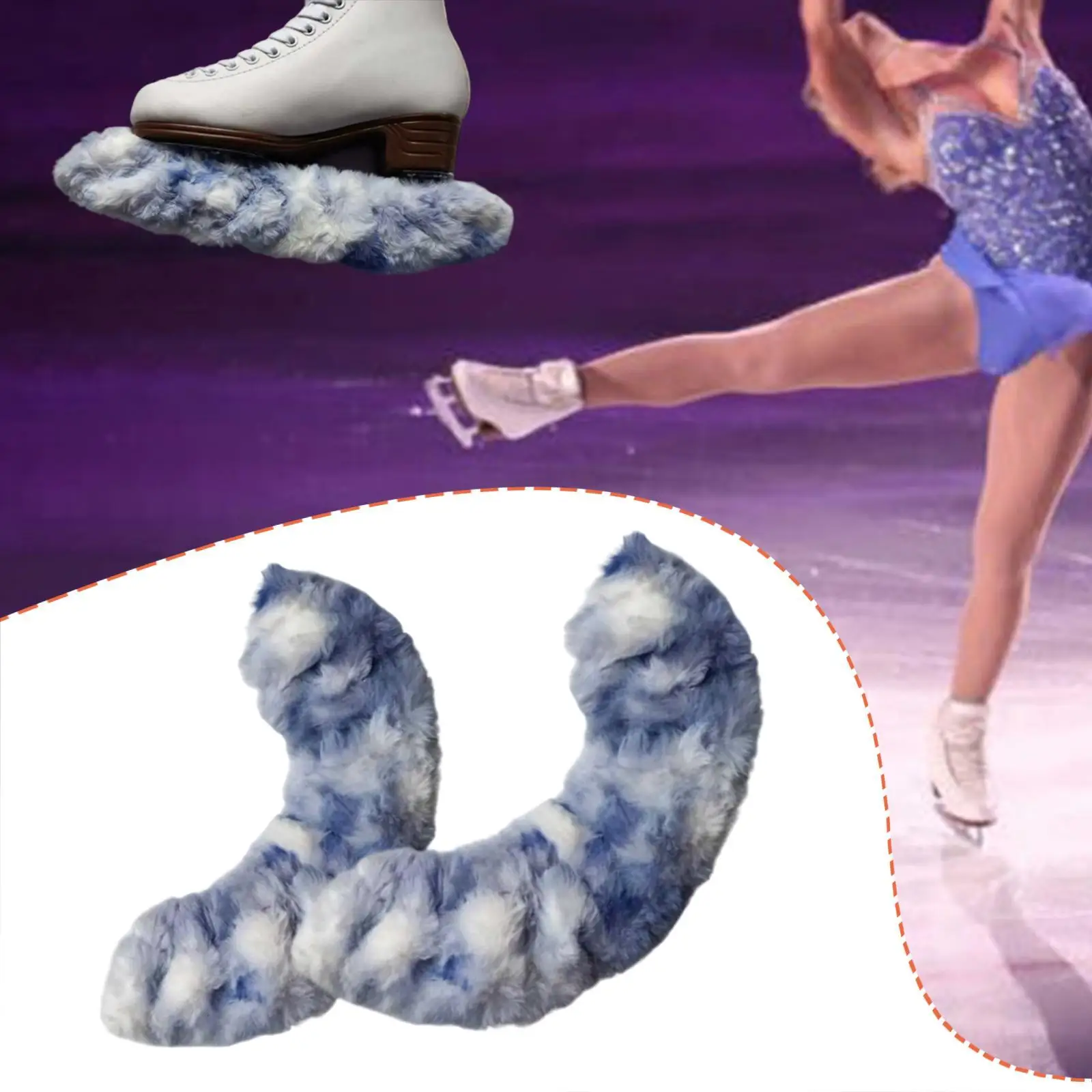 

Ice Skate Blade Protector Colorful Moisture Absorbing Covers for Figure Skating Storage Case
