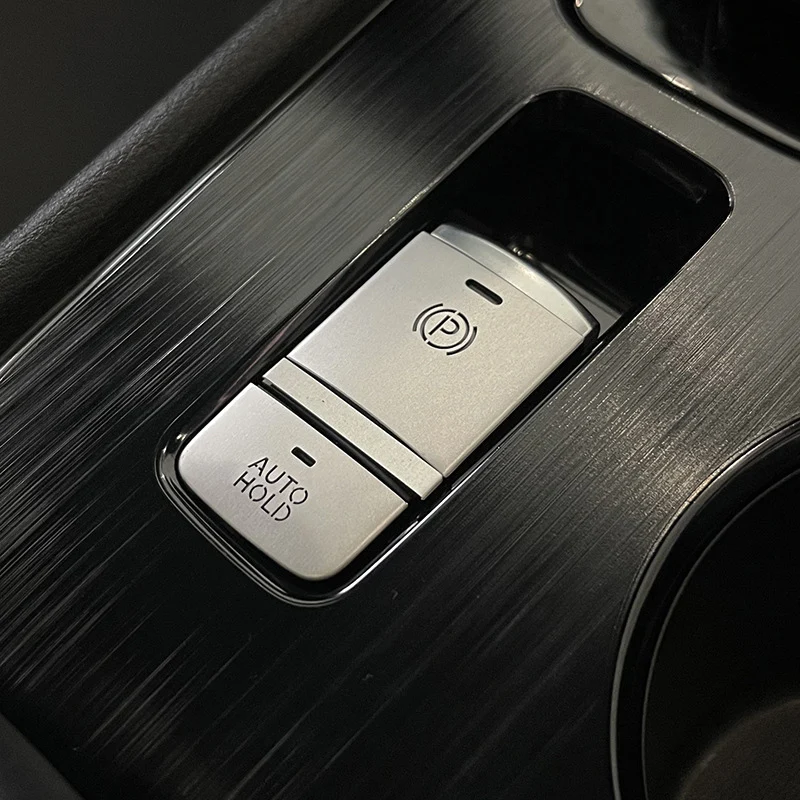 Electronic handbrake P gear button decoration metal sticker Car interior decoration products for Nissan Pathfinder 2024