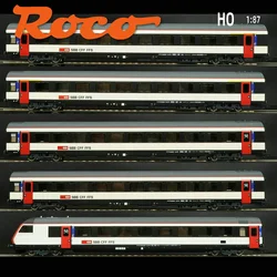 ROCO HO Type 1/87 Train Model Set 74474-5678 SBB 6th Generation Passenger Car 5-section Train Model Toy Gift