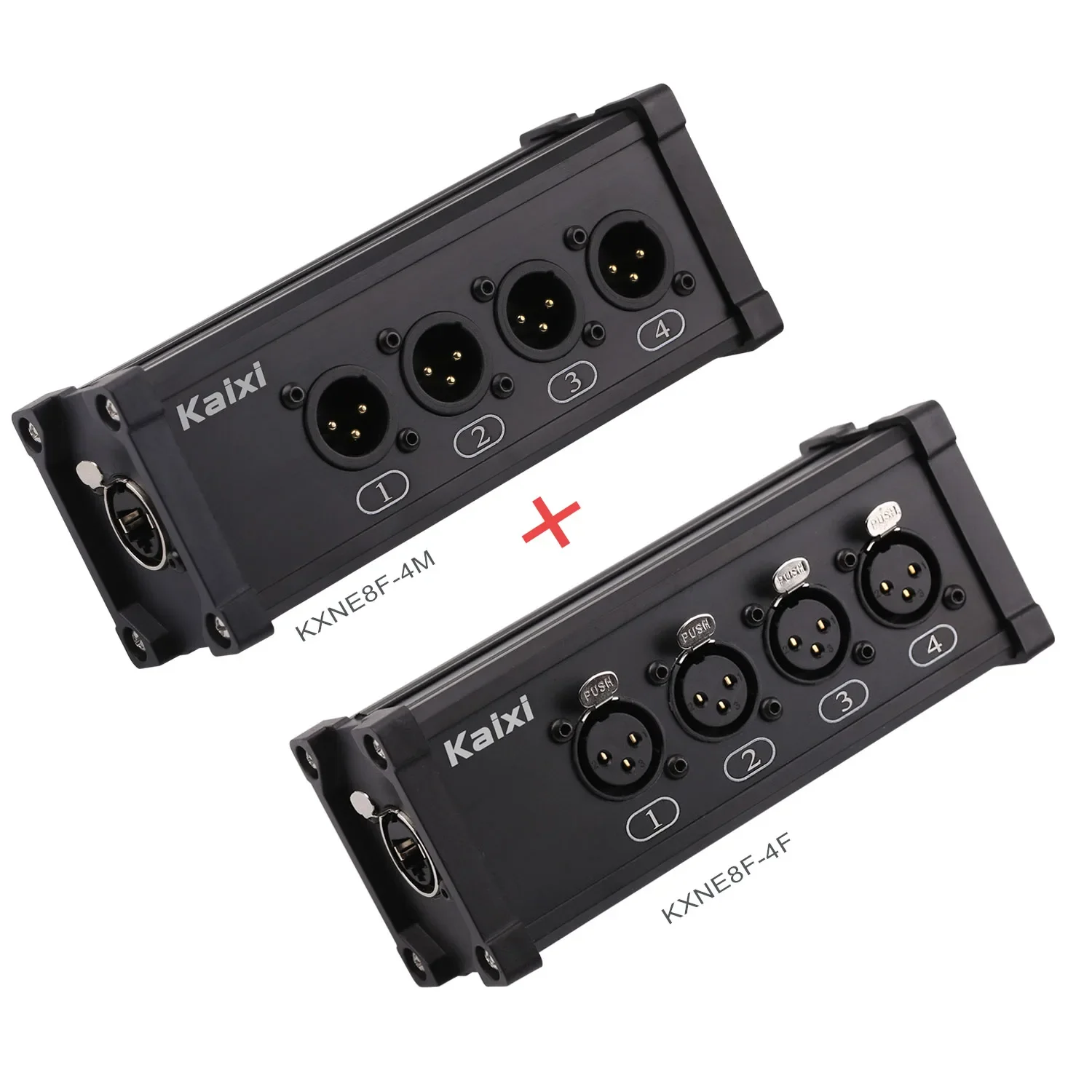 XLR Audio Snake 4 Channel 3 Pin Multi Network Breakout dla sceny i studia nagrań Kabel żeński i męski Stage Audio NE8F-S4M