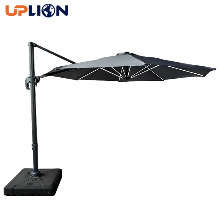 Uplion kwadratowy 10ft patio parasol basenowy podwójny duży parasol aluminiowy rzymski parasol słoneczny led światło patio parasol parasol