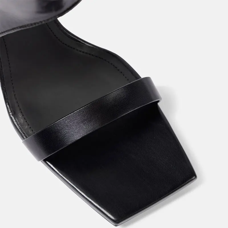 2026 Women's Summer Niche Brand Irregular Wedge Heel Square Toe Cool Boots European and American Sexy Nightclub Runway Shoes