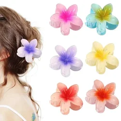 1Pcs Flower Hair Claw Clips for Women Gradient Large Claw Clips for Thick Hair Girls No-slip Hairpins Women Hair Accessories