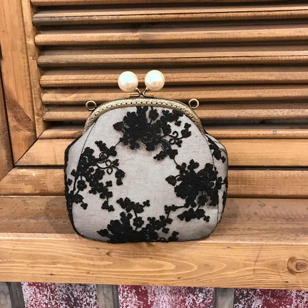 8.5cm Lock Purse Frame Classic Flower Grain Metal Coin Clasp for Handbag DIY Bag Making Supplies Purse Frame