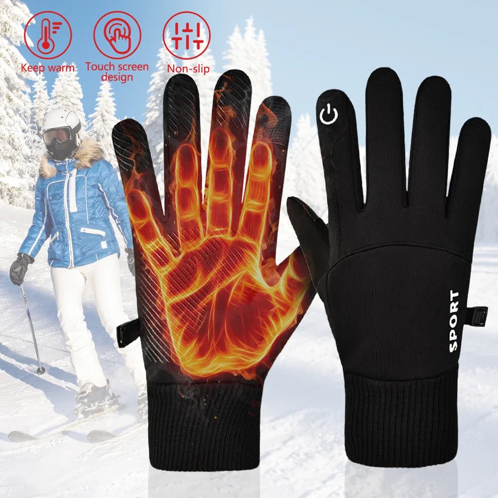 

Термальные перчатки для сноуборда, мужские водонепроницаемые ветрозащитные перчатки с сенсорным экраном, зимние теплые велосипедные перчатки, мотоцикл, лыжи, езда на велосипеде, спорт на открытом воздухе