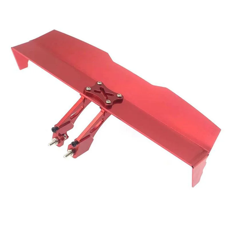 

Metal Tail Wing and Mount Fixing Bracket for 144001 144010 124007 124017 124019 RC Car Upgrade Parts,Red