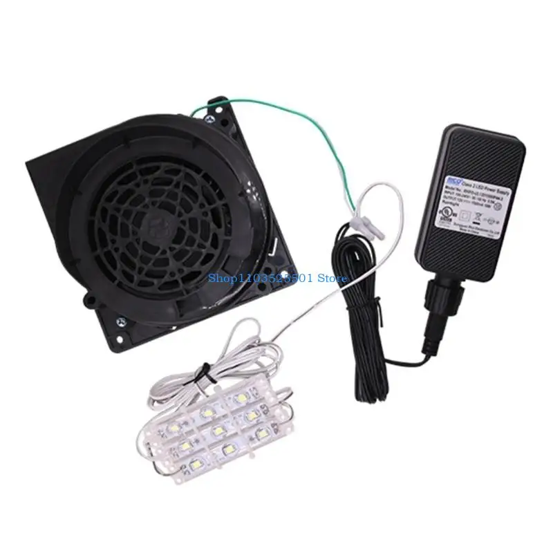 Air Blower for Inflatables Fan Blower Replacement Adapter LED Lights for Blow Up 400D