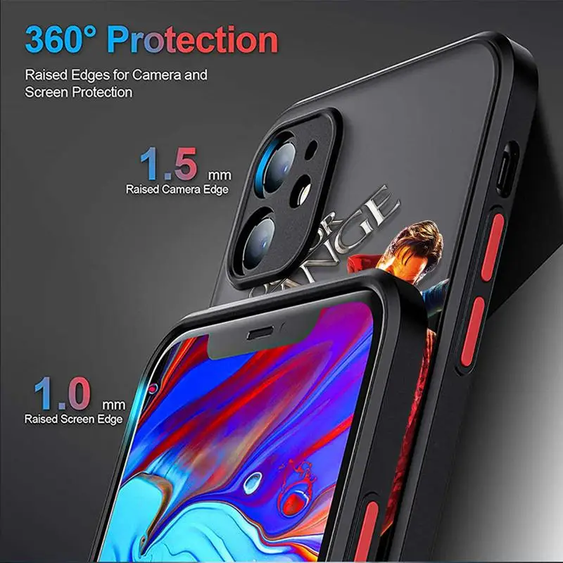 Clear Matte Phone Case for iPhone 15 14 13 12 11 pro Max 13 12 Mini XS XR X 7 8 6 6S plus Marvel Captain America Deadpool Cover