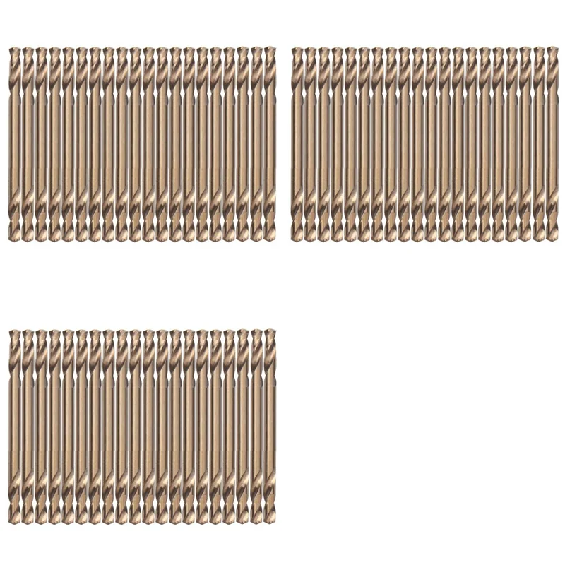 

KYCOR-3.2Mm Cobalt Drill Bits(60PCS),M35 HSSCO High Speed Steel Double Ends Stubby Body Twist Drill Bit Set For Hardened Metal