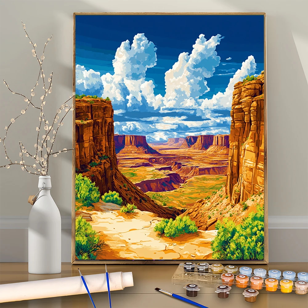

1 шт. Grand Canyon DIY акриловый цифровой набор для рисования для начинающих домашний настенный декор рамка в комплект не входит