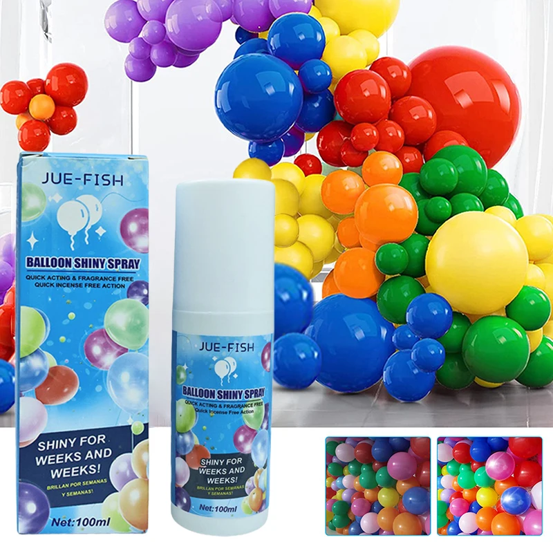 2024 100ml Balloon Gloss Spray Anti Fading Anti Oxidation Polishing Balloon Gloss Spray Balloon Agent Christmas Balloon Supplies