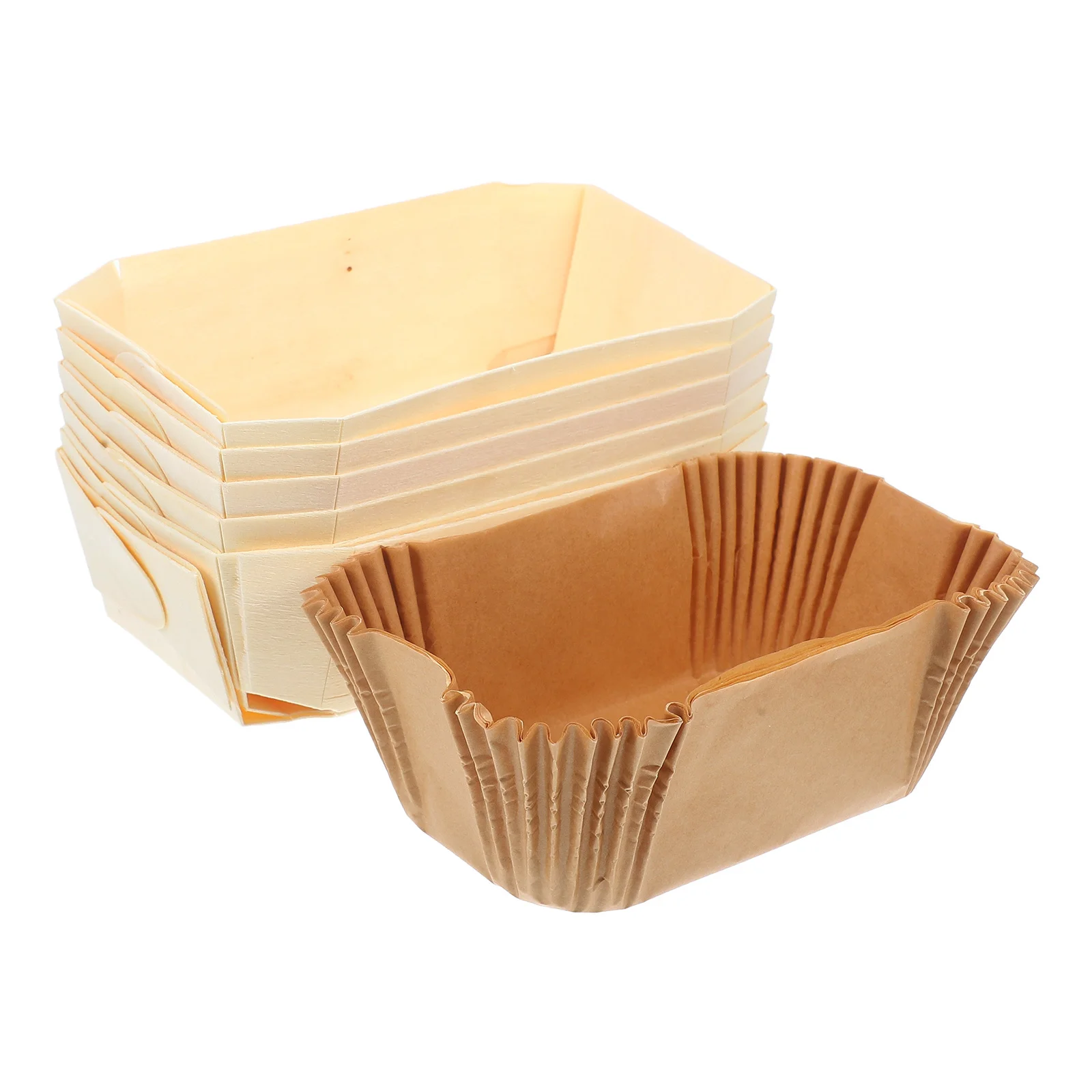 

6Pcs Nonstick Toast Mold Baking Tray Multipurpose Heat Resistant Evenly Heated Home Cooking Afternoon Tea Desserts