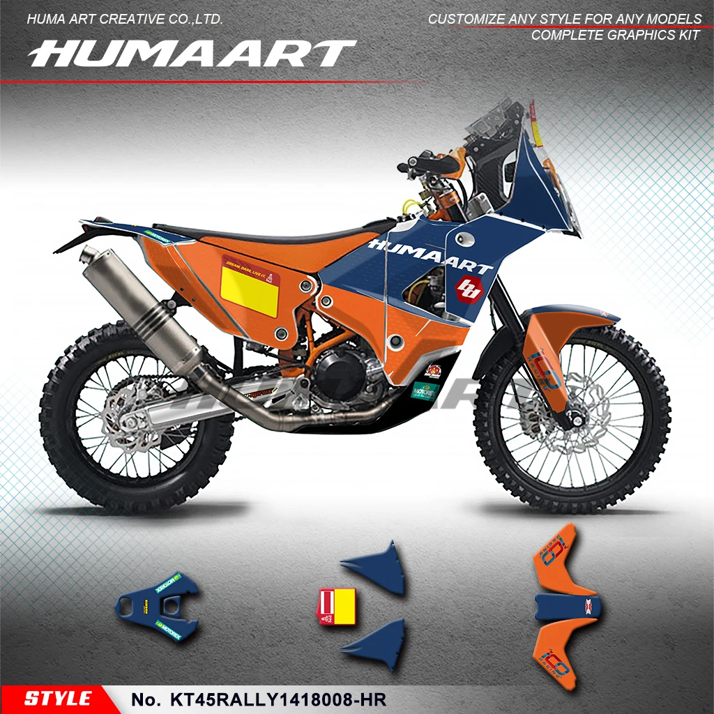 

Виниловая пленка HUMAART на заказ для KTM и Husqvarna 450 Rally 2014 2015 2016 2017 2018, защита, KT45RALLY 1418008 -HR