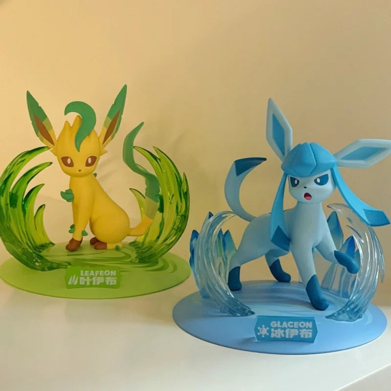 

Anime Pokemon Leafeon Glaceon SYLVEON Original Funism Genuine Action Figures Collection Model Ornaments Toys Birthday Gifts