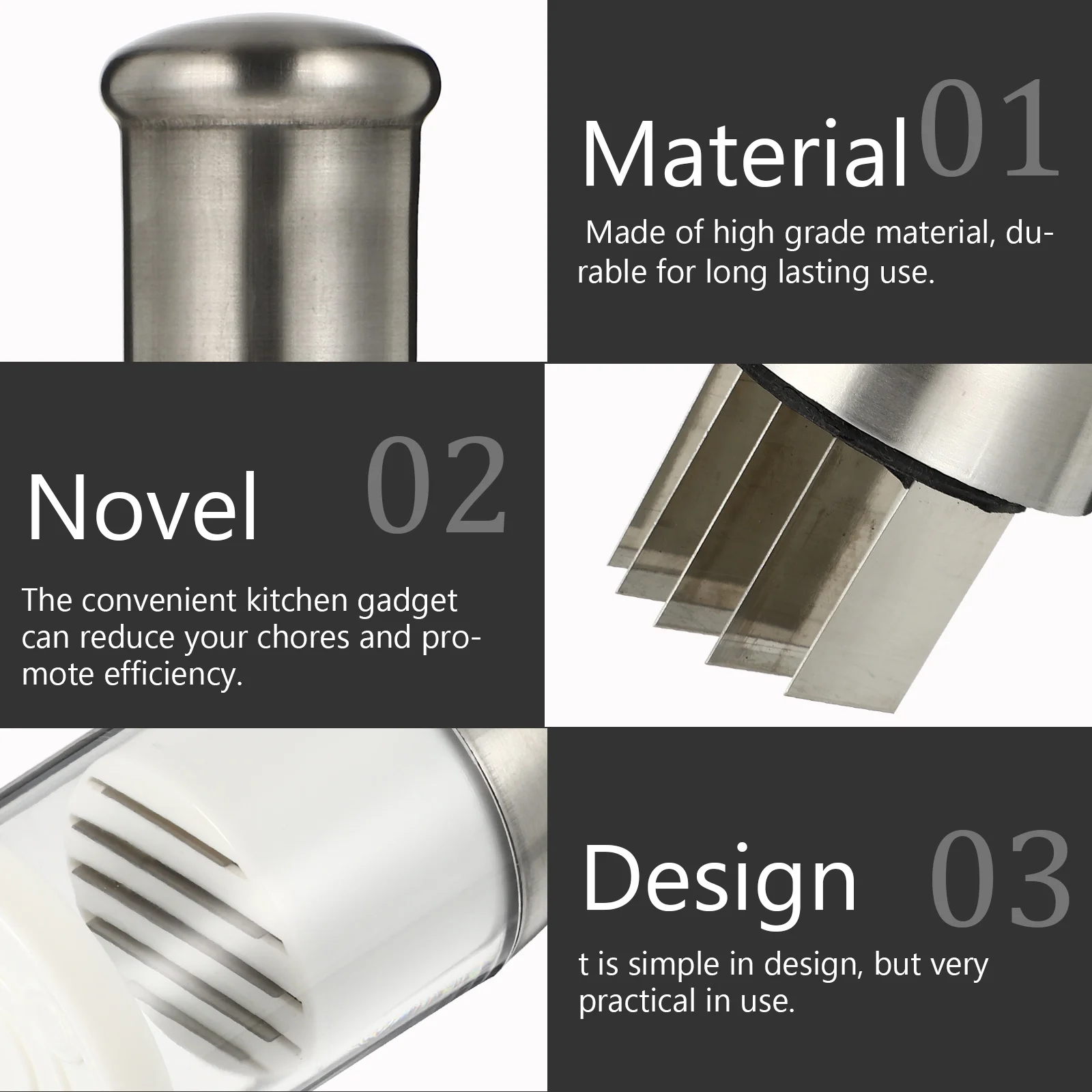 

Professional Manual Garlic Crusher Multi-Function Garlic Press Vegetable Cutter Convenient Kitchen Tool