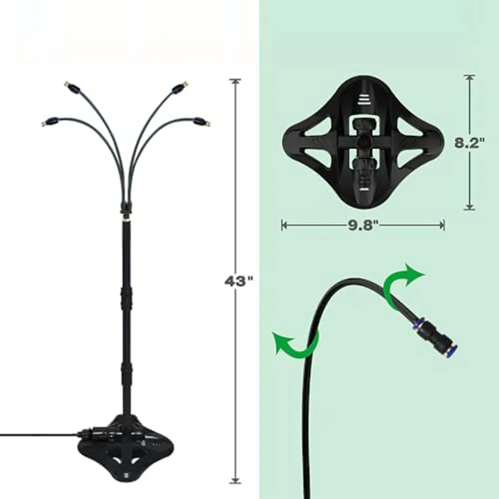 Standing Misting Cooling System: Adjustable Height & Direction For Ultimate Gardening Tools Replacement Garden Power Tool