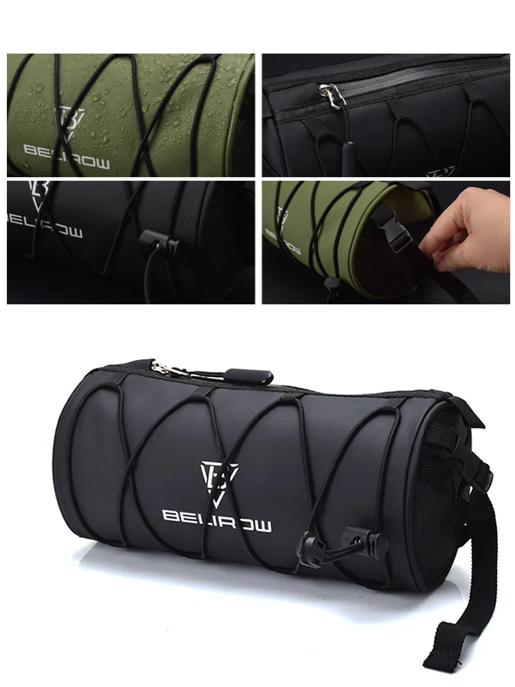 2L 5L Fahrradlenkertasche, Fahrrad-Fronttasche, Umhängetasche, Aufbewahrungstasche mit Schultergurt für Rennrad, Mountainbike, Radfahren, Reisen – Detail 8