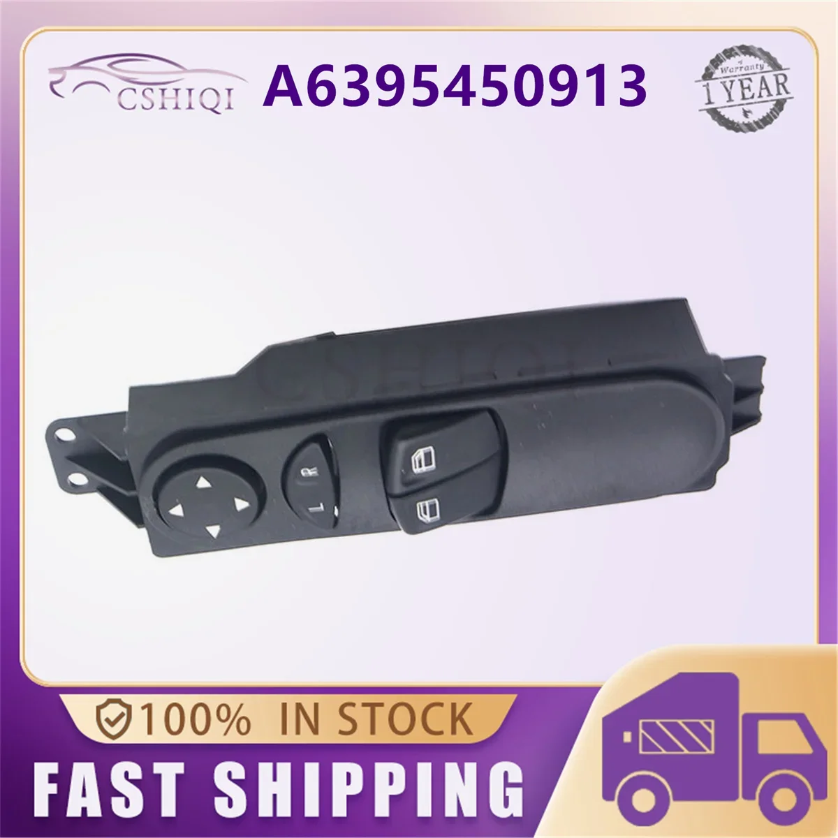A6395450913 Car Power Window Switch Master Panel A6395450113 6395450913 For Mercedes Benz W639 Vito Mixto Kasten 2003-15