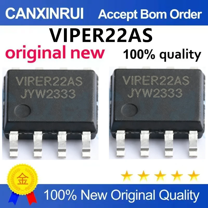 (5-100pieces)Brand new original VIPER22AS patch SOP8 induction cooker power chip