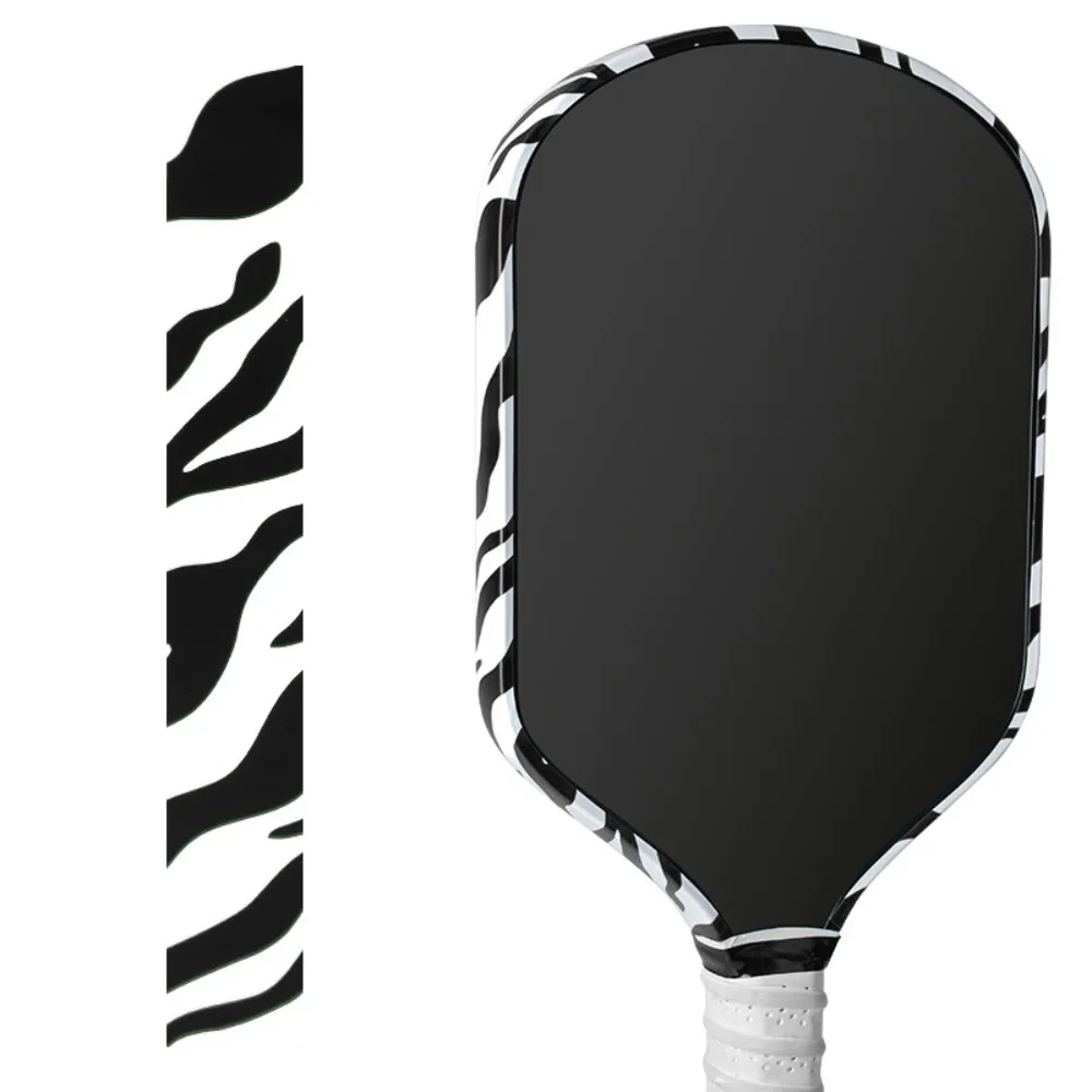 Wavy Stripe Design Pickleball Racket Edge Sticker Universal Shock Absorption Matte Paddle Edge Tape Versatile Stretchable