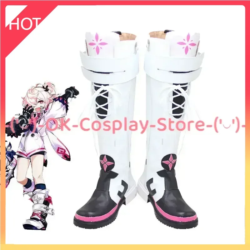 

[Custom Made] Laby Cosplay Shoes Game ELSWORD Cosplay Prop Halloween Carnival Boots PU Leather Shoes