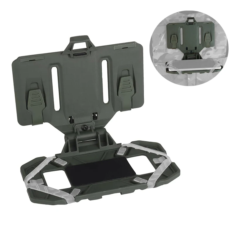 NEW Upgrade Tactical MOLLE Phone Holder, Folding Navigation Board, Cellphone Hold Gear, Airsoft Hunting Vest Accessories