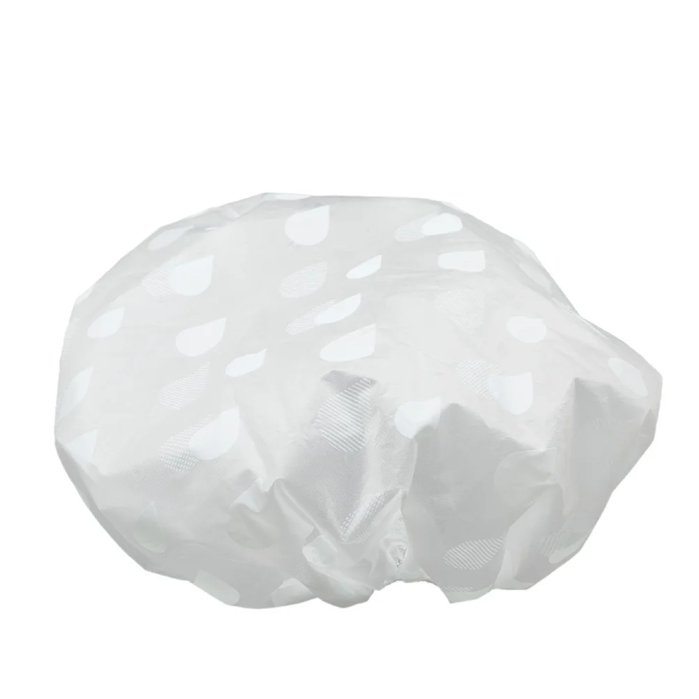 

6Pcs Waterproof Bath Hat Kitchen Oilproof Bathroom Shower Cap Fashionable Lightweight Foldable for Cooking Spa Hair Protection