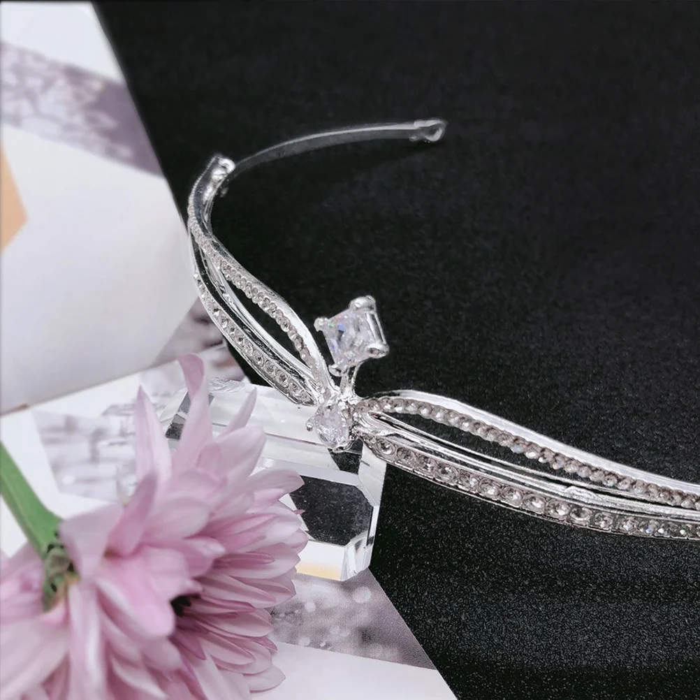 

1pc Bridal Headpiece Rhinestone Zircon Inlay Elegant Lightweight For Wedding Party Christmas Evening Special Occasions Bride