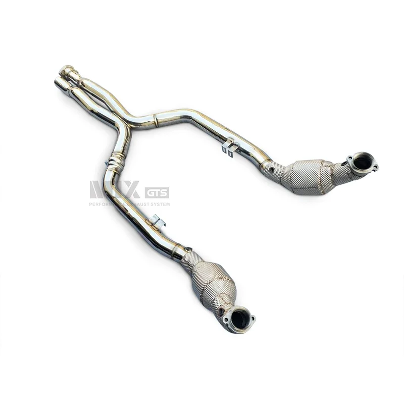 

High Flow Exhaust pipe Mercedes Benz CLS63 AMG 2007-2022 High Performance Stainless steel with heat shield exhaust downpipe