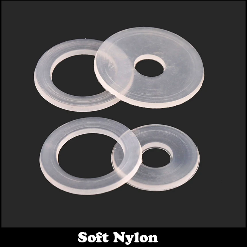 

M5 M5*7.5*1 M5x7.5x1 M5*10*1 M5x10x1 Clear Transparent Nylon66 Plastic Plain O Ring Gasket Pad Insulation Soft Flat Washer