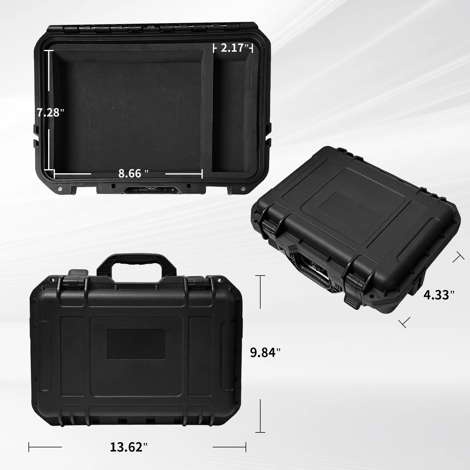 Protective Hard Carrying Case Compatible with Elektron Digitakt II, Plastic Hard Shell Storage Case with Custom-Fit EVA Interior