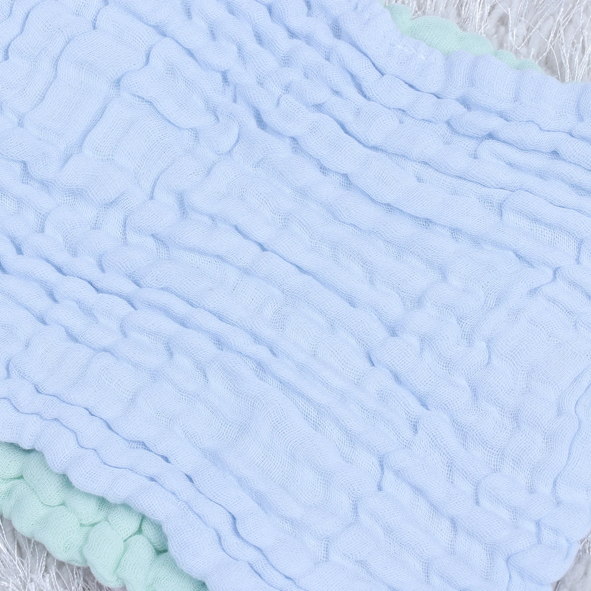 

5pcs Saliva Towels Cotton Bibs Solid Color Towel Square Washcloths Solid Color Dribble Drool Absorbent Infants Toddler