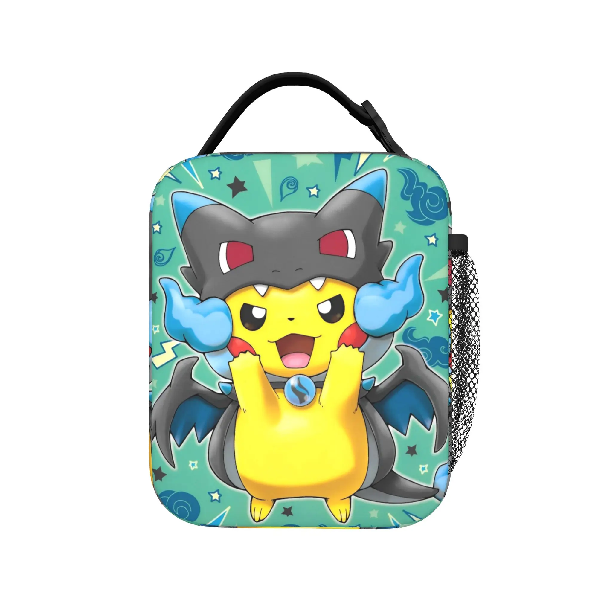 

Cute Cartoon Manga Poke-Mon Insulated Lunch Bag Thermal Bag Meal Container Pokemon Tote Lunch Box Bento Pouch College Picnic