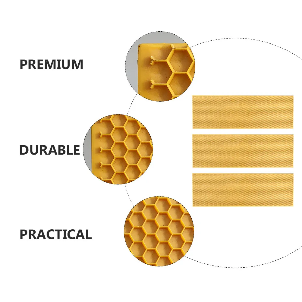 3Pcs Plastic Beehive Foundation Honeycomb Sheet Ideal for Beekeeping Operation Saving Time Building Process