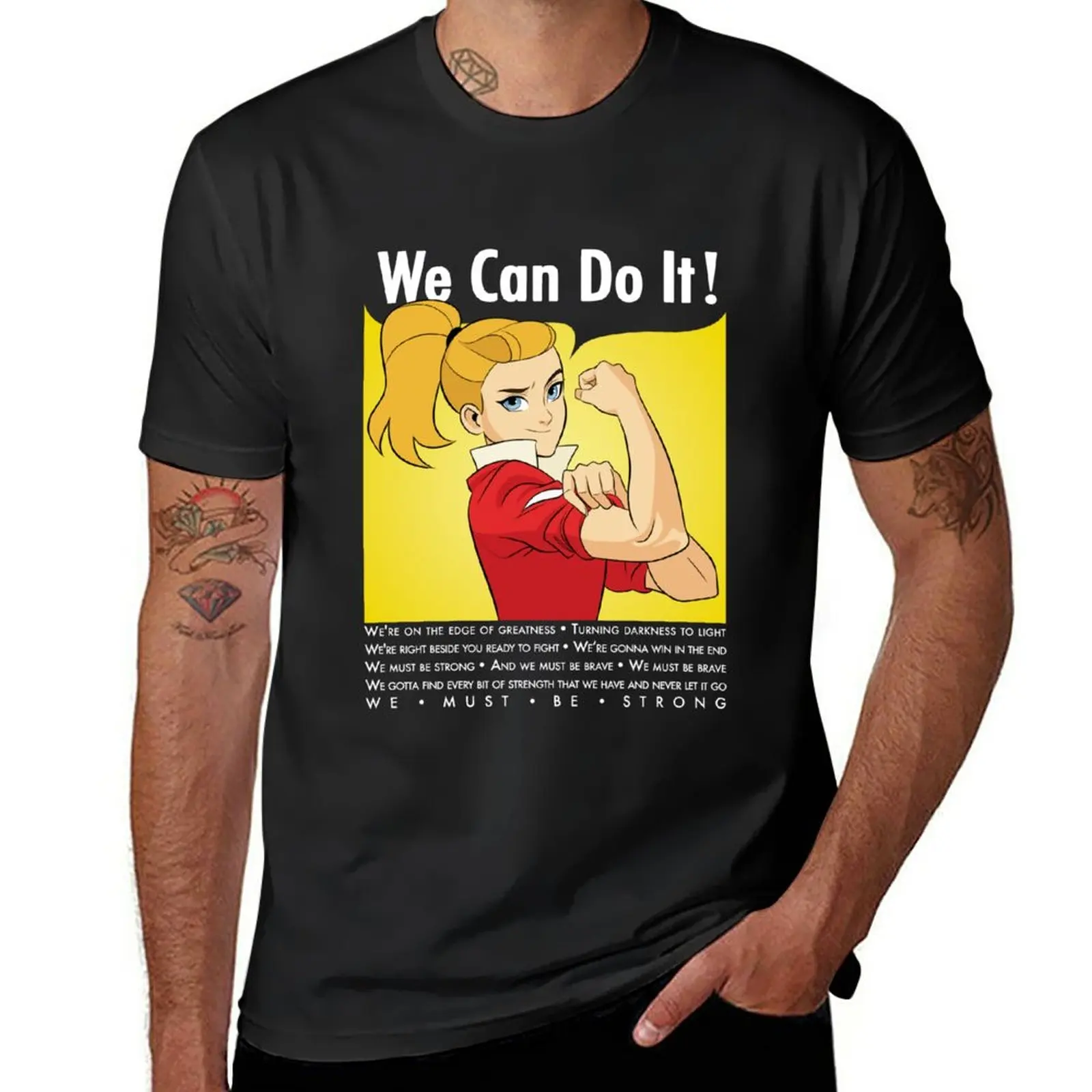 

New Adora Says We Can Do It! T-Shirt summer clothes plus size t shirts Blouse mens graphic t-shirts