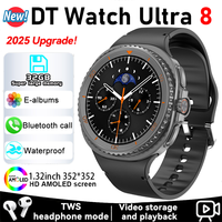 New DT Watch 8 Ultra Classic Smart Watch Men AMOLED HD Screen Fitness BT Call NFC GPS Compass Waterproof Smart Watch Ultra Women